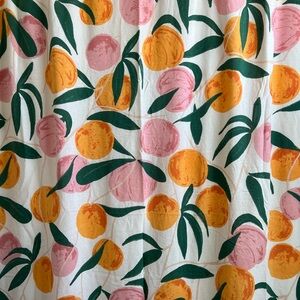 Urban Outfitters citrus print shower curtain